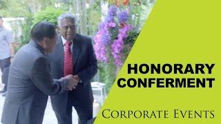 Corporate Events | Confering of An Honourary Degree of Dato Dr Leslie Lam by Heaven's Gift