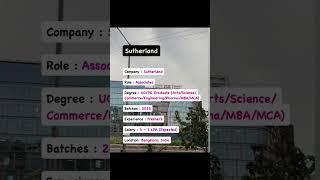 sathurland hiring freshers| walk in drive | softwear job