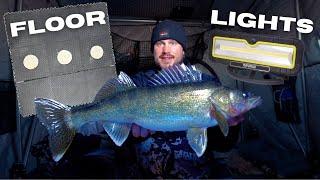 Ice Fishing Walleyes  + Flipover Ice Shack Accessories