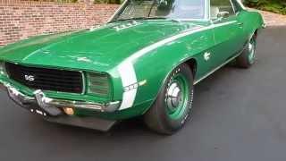 1969 Camaro RS Rally Green for sale Old Town Automobile in Maryland
