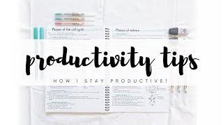 How I stay productive - 10 productivity tips | studytee