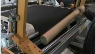 Foam roll cutting machine.avi