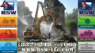 Houston Demolition Services | Residential, Commercial, Concrete | RSW Demolition Service in Texas