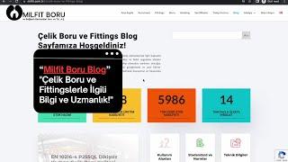  Milfit Boru A.Ş. Çelik Boru ve Fittings Blog Sayfası!