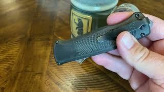 New Benchmade Shootout Knife Review Over Coffee