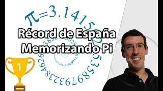 Récord de España en la Memorización del número Pi por José María Bea