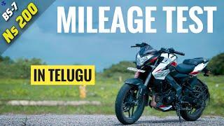 BS7  2023 NS200 Mileage Test In Telugu | In Traffic Conditions | #telugumotovlogs #ns200