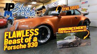 SHOP TOUR - Flawless Air Cooled Porsche 930 fresh off the Dyno - PLUS - HUGE Announcement!