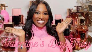 FEMININE/PINK PERFUMES FOR VALENTINE'S DAY  FEBRUARY PERFUME TRAY | POCKETSANDBOWS