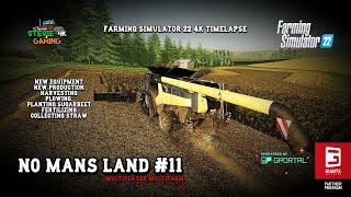 No Man's Land/#11/New Equipment/New Production/Harvesting/plowing/Planting/FS22 4k Timelapse