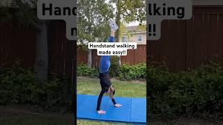 How to EASILY walk in a handstand! ‍️ #tutorial #handstand #gymnastics #cheer #dance #acro