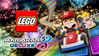 LEGO vs Mario kart 8 deluxe nintendo switch game Mario, Bowser kart comparison