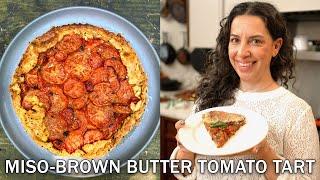 Make Carla's Miso-Brown Butter Tomato Tart All Summer Long