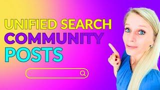 Unified Search for Posts and Comments in COMMUNITIES #skoolalternative #kajabialternative #crm