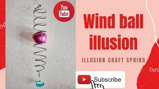 How to create wind  spinner optical illusion। Wind spinner diy । Ball illusion । Bongo Shilpo।