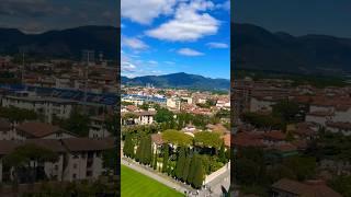 ￼The view from top of Pisa tower  #shorts #vlog  ￼