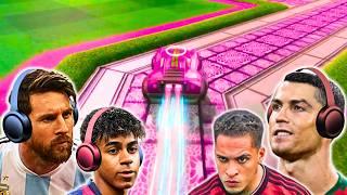 Messi & Ronaldo play ROCKET LEAGUE vs. Lamine Yamal & Antony!