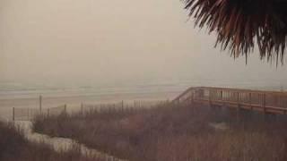 Smoke on the Beach - Cherry Grove Section of North Myrtle Beach after Wildfire South of Here