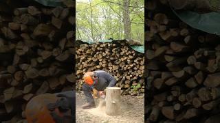 Chainsaw Carving a Stool