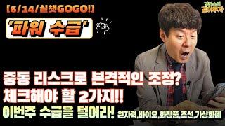 [6월14일#파워수급] 중동 리스크로 본격적인 조정? 체크해야 할 2가지!!..이번주 수급을 털어라! #원자력#바이오#화장품#조선#가상화폐#수급#외국인수급#연기금수급#사모펀드수급