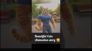 Cat animation story beautiful  #cats #kitty #viral