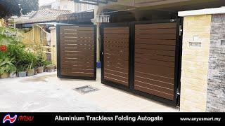 An Yu Aluminium Trackless Folding Autogate | Au Yu Smart Gate