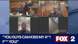 Man tells Michigan judge to "KISS MY A** and "F*** YOU"