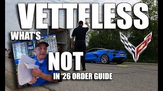 RICK IS VETTELESS & 2026 CORVETTE ORDER GUIDE INFO