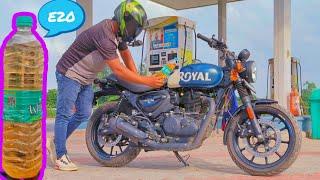 1 Litre Mileage Test Video Royal Enfield Hunter E20 2023||Real Mileage Test video|| shock Average