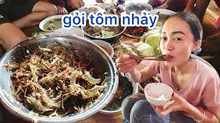 GỎI TÔM NHẢY ĐẶC SẢN TÂY BẮC // HOÀNG ĐỨC TV