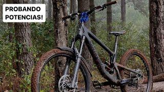 Probando Distintas Potencias en mi Bicicleta de Enduro!