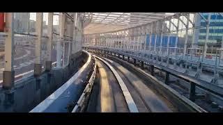 Yurikamome Line Full Rainbow Bridge Crossing Tokyo Japan