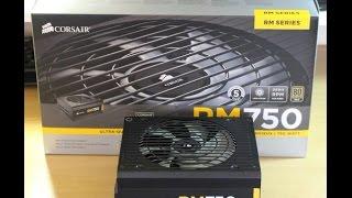 Corsair RM 750 Ultra Quiet power supply unboxing