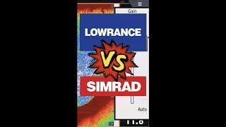 Lowrance VS Simrad - Sonar Color Erase #shorts #lowrance VS. #simrad