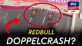 Zeitgleicher Crash in die Barriere! - F2 Doppelcrash von Hadjar und Marti bei Redbull