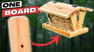 Make a Stylish Cedar Bird Feeder for Cheap!