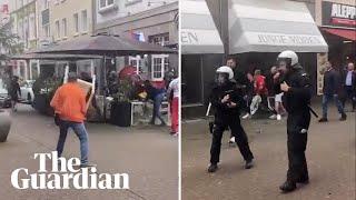 Euro 2024 fans clash in Gelsenkirchen