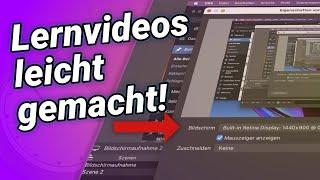 Zu wenig Zeit Lernvideos aufzunehmen? Tu das! (OBS Studio Bildschirmaufnahme Anleitung)