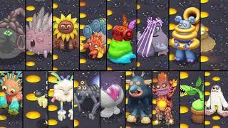 Light Island Full Song but Each Monster is Zoomed in! (Sounds Better) Fire Expansion