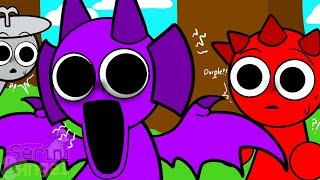 Durple Is A Dragon In The Sprunki ?! - Incredibox Sprunki (AU)