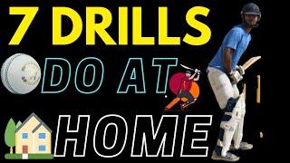 7 BATTING DRILLS TO DO AT HOME RIGHT NOW! by my cricket buddy