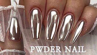 Sub Eng • Mermaid Powder ️How to Apply Pretty | Self-Nail | Self-Extension | Gel Nail | Nail ASMR