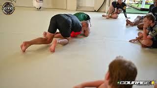 Pasha Stolyar Seminar at Courage! Strangle from Front headlock