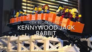 Kennywood Jack Rabbit, 100 Year Anniversary Model - A CDX Blocks/ LEGO Recreation