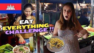 First time trying CAMBODIAN FOOD | Best Phnom Penh Evening Food Tour (2024)