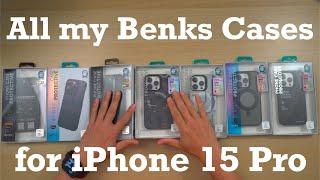 Full Benks Case lineup for iPhone 15 Pro in late 2024