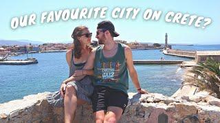 CRETE GREECE TOWNS VLOG | CHANIA, RETHYMNO OR HERAKLION | WHICH WAS OUR FAVOURITE?