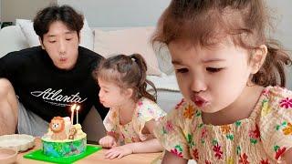 SUB) Roa's Third Birthday Without her Mom (Preparing a Birthday Party, Grandma's Love️) | VLOG