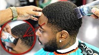 *FULL LENGTH* PUSH-BACK REPAIR HAIRCUT TUTORIAL: HIGH LOW TAPER | 360 WAVES