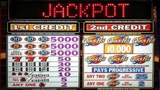 JACKPOT HANDPAY!  QUICK HIT SLOT MACHINE - DOLLAR DENOMINATION! - PECHANGA CASINO